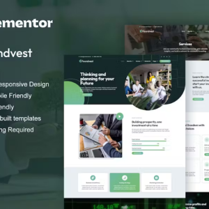FoundVest - Finance & Investment Elementor Pro Template Kit