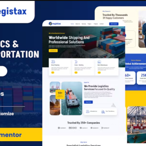 Fregistax - Cargo & Logistics Elementor Template Kit