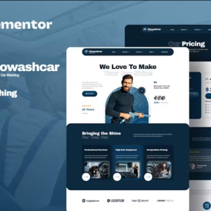 Otowashcar - Car Washing Elementor Template Kit