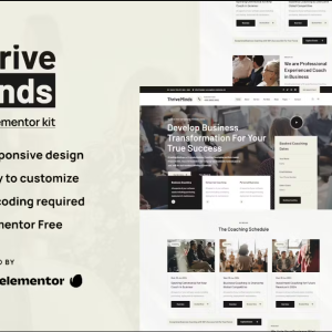 Thrive Mind - Business Coach Envato Elementor Kit