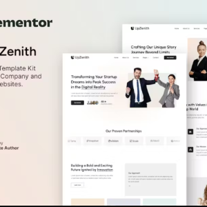 UpZenith – Startup Company & Business Elementor Template Kit