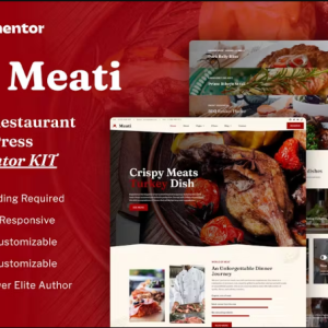 Meati - Meat Restaurant Elementor Template Kit