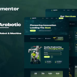 Arobotic - Industrial Robot & Machine Elementor Template Kit