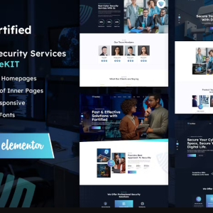 Fortified - Cyber Security Services Elementor Template Kit