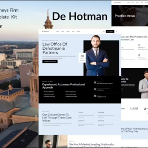 DeHotman - Laywer & Attorney Firm Elementor Template Kit