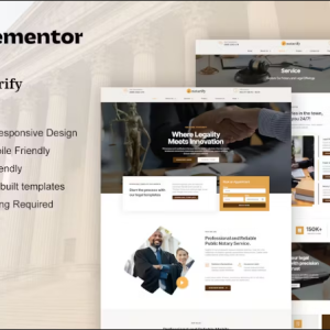 Notarify - Notary Public & Legal Services Elementor Template Kit