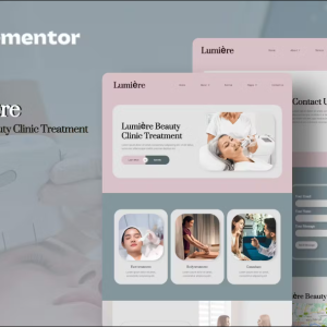 Lumiere - Beauty Clinic Treatment Elementor Template Kit