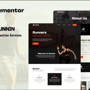 Runnin - Video Production Service Elementor Template Kit