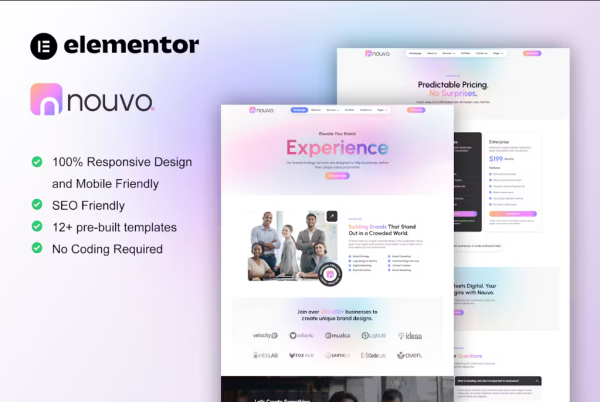 Nouvo - Digital Marketing Agency Elementor Pro Template Kit - Themenvato