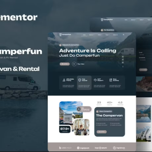 Camperfun - Campervan & Rental Elementor Template Kit