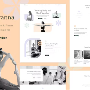 Avanna - Yoga, Meditation & Fitness Elementor Template Kit