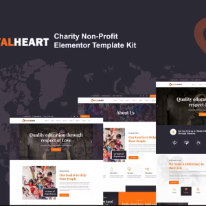Royalheart - Nonprofit Charity Elementor Template Kit