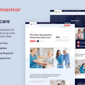 Zycare – In-home Care & Private Nursing Agency Elementor Template Kit