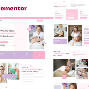 Widak - Facial Care & Beauty Treatment Elementor Pro Template Kit