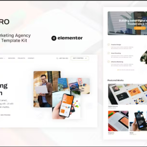 Centro - Digital Marketing Agency & Portfolio Elementor Template Kit