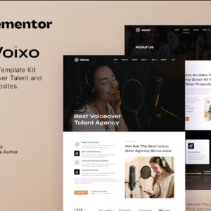 Voixo - Voice Over Talent & Agency Elementor Template Kit