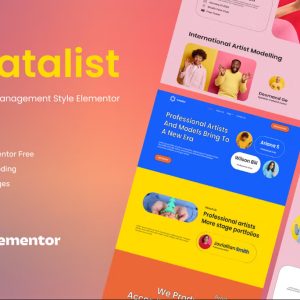 Catalist - Artist Management Elementor Template Kit