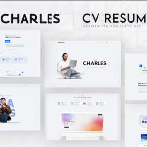 Charles - CV Resume Elementor Template Kit