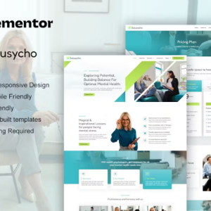 Solusycho - Psychology & Mental Health Elementor Template Kit