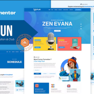 Zefun - Comedian & Entertainer Elementor Template Kit