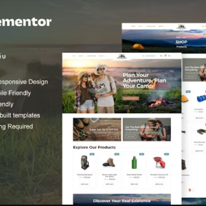 Barrameru - Outdoor Adventure Camping Store Elementor Pro Template Kit