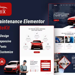 Autorix - Auto Maintenance Elementor Template Kit
