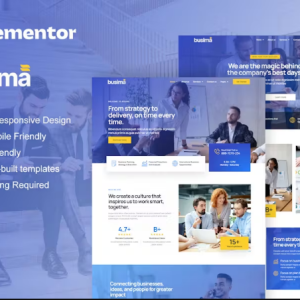 Busima - Business Consultant Elementor Template Kit