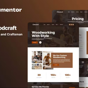 Woodcraft - Carpenter & Craftsman Elementor Template Kit