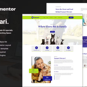 Xamari - Pet Care Services Elementor Template Kit