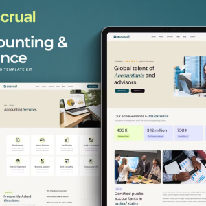 Accrual - Accounting & Finance Elementor Template Kit