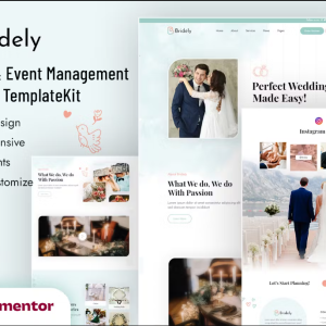 Bridely | Wedding & Event Management Elementor Template Kit