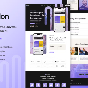 Allon - Mobile App & Startup Showcase Elementor Template Kit