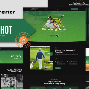 Teeshot - Golf Club & Course Elementor Template Kit