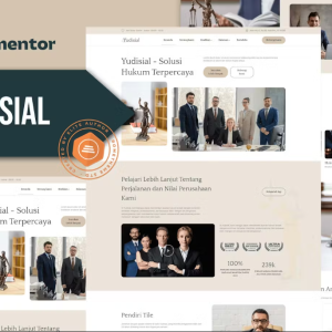 Yudisial - Law Firm Elementor Template Kit