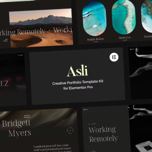 Asli – Creative Portfolio Elementor Pro Template Kit