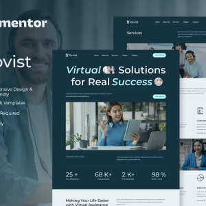 Rovist - Virtual Assistant Service Elementor Template Kit