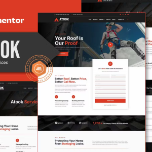 Atook - Roofing Services Elementor Template Kit