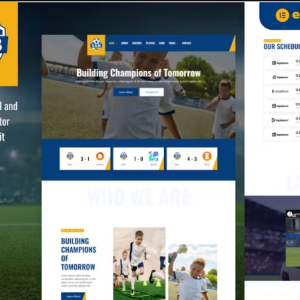 SSB - Football School & Club Elementor Template Kit
