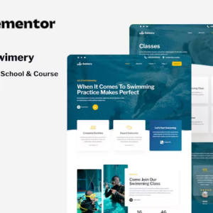 Swimery - Swimming School & Course Elementor Template Kit
