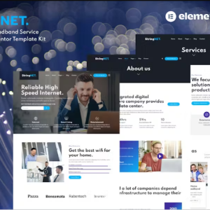 StringNET - Internet & Broadband Service Provider Elementor Template Kit