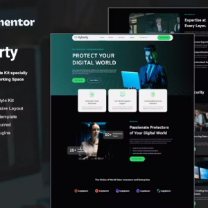 Xyberty - Cyber Security Elementor Template Kit