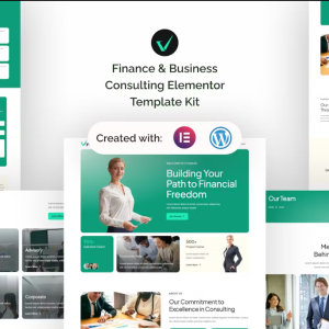 Vynance - Finance & Business Consulting Elementor Template Kit