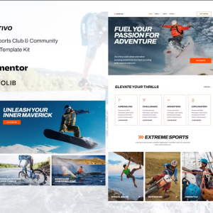 Sportivo - Extreme Sports Club & Community Elementor Template Kit