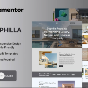Sephilla - Premier Villa Showcase Elementor Template Kit