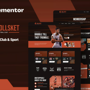 Bollsket - Basketball Club & Sport Elementor Template Kit