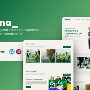 Taina - Recycling and Waste Management Elementor Template Kit