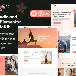 Yoga Delight - Yoga Studio & Fitness Elementor Template Kit