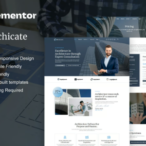 Archicate - Architecture & Construction Consultant Elementor Pro Template Kit