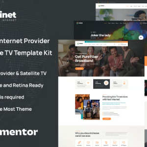 Zeinet - Internet Provider & Satellite TV Template Kit