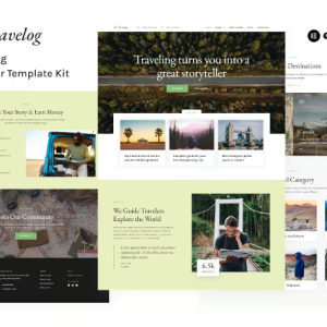 Travelog - Travel Blog Elementor Template Kit